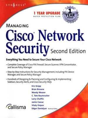 cover image of Managing Cisco Network Security